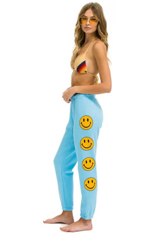 SMILEY 2 SWEATPANTS - SKY sold by Aviator Nation