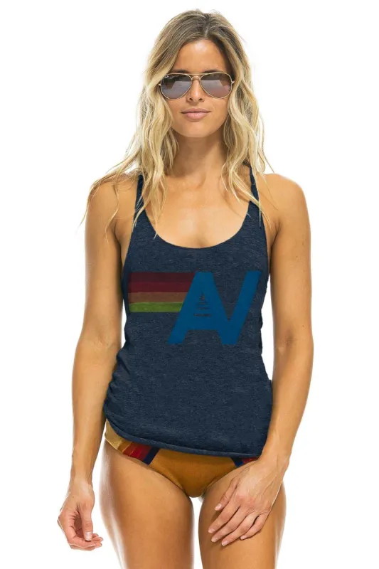 LOGO TANK - NAVY sold by Aviator Nation