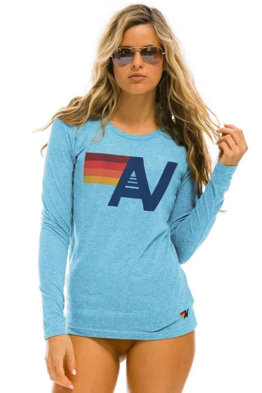 Copy of LOGO LONG SLEEVE CREW TEE - SKY sold by Aviator Nation