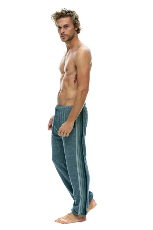 5 STRIPE SWEATPANTS - HEATHER GREY // GREY sold by Aviator Nation