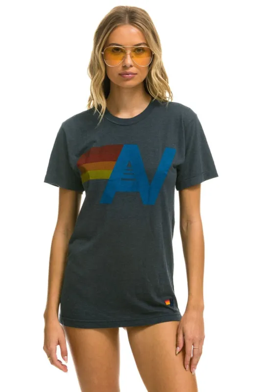 LOGO TEE - VINTAGE CHARCOAL sold by Aviator Nation