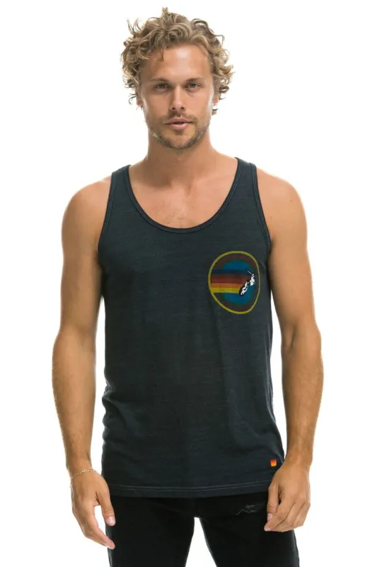 AVIATOR NATION MALIBU TANK - CHARCOAL sold by Aviator Nation