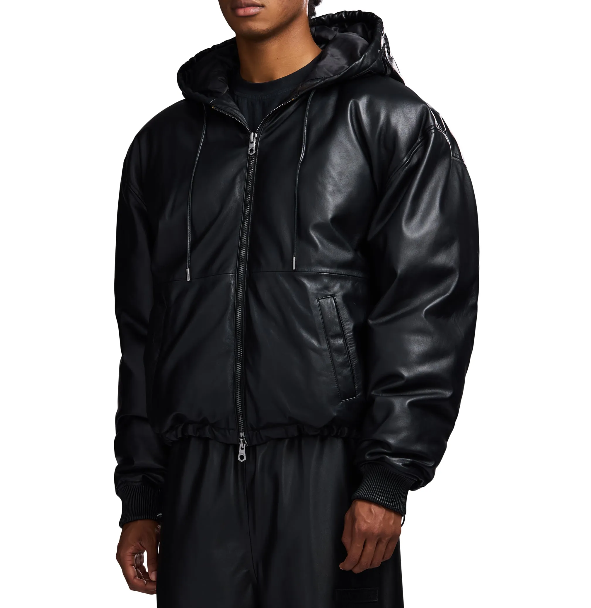 NAPPA LEATHER PUFFER HOODIE sold by Avirex product image thumbnail 4