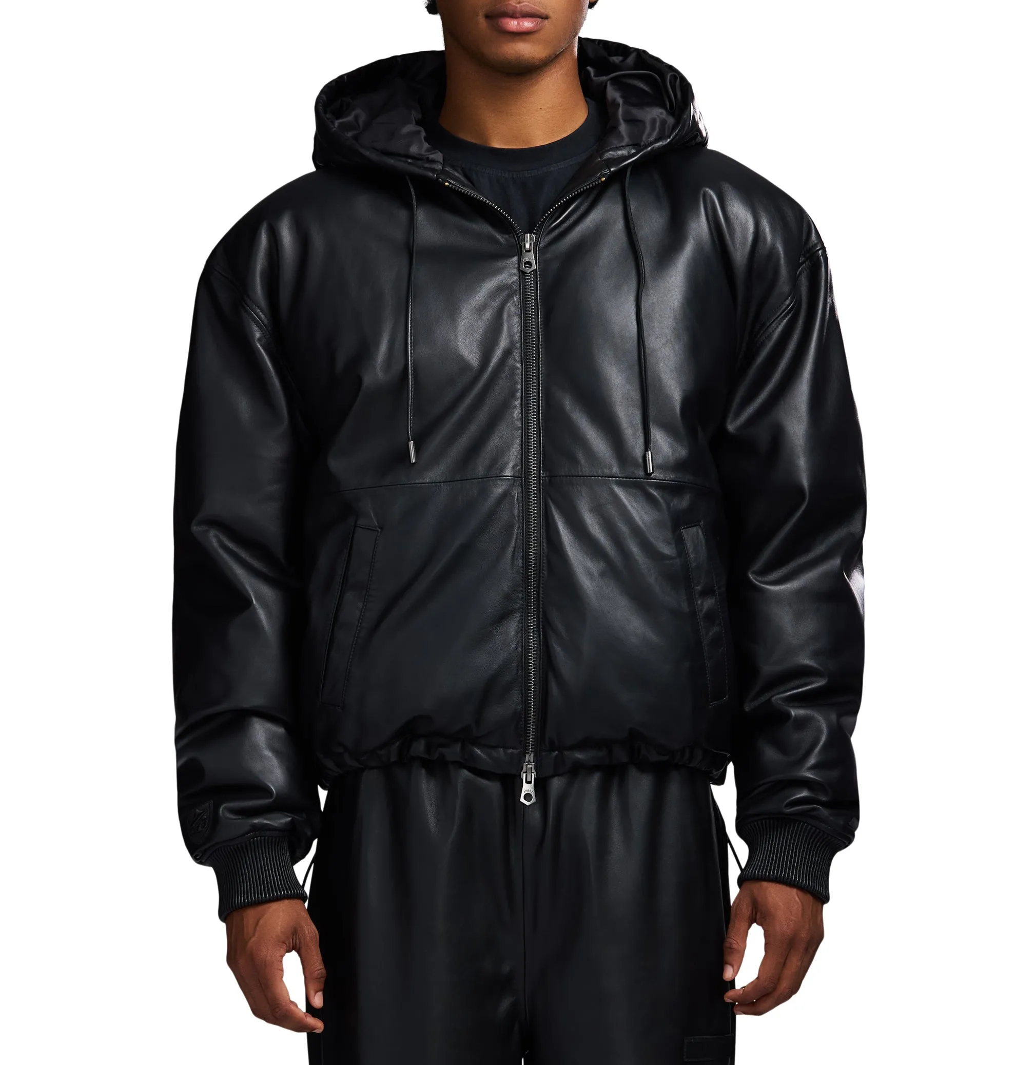 NAPPA LEATHER PUFFER HOODIE sold by Avirex product image thumbnail 3
