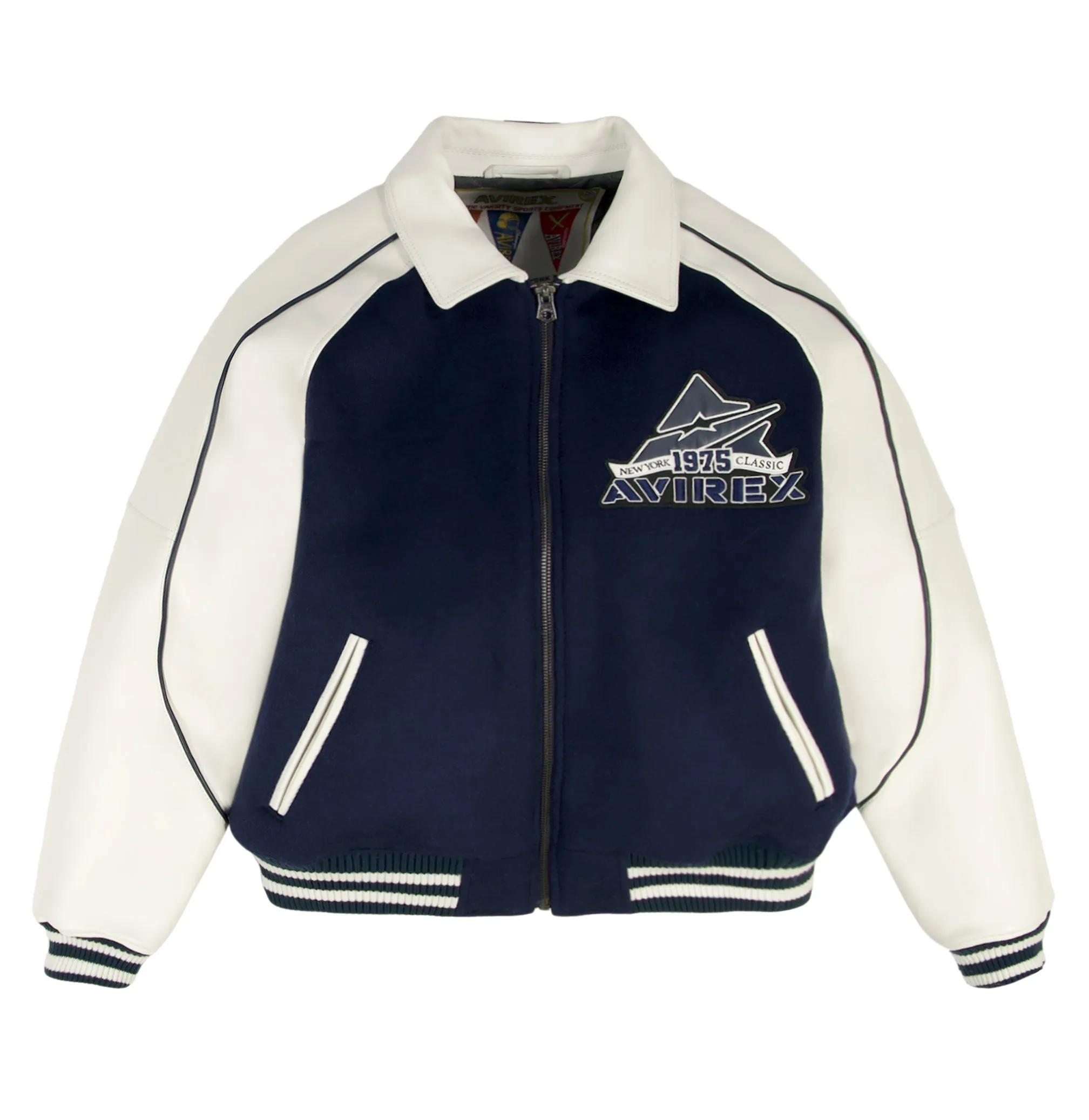 CLASSIC WOOL LEATHER VARSITY JACKET sold by Avirex