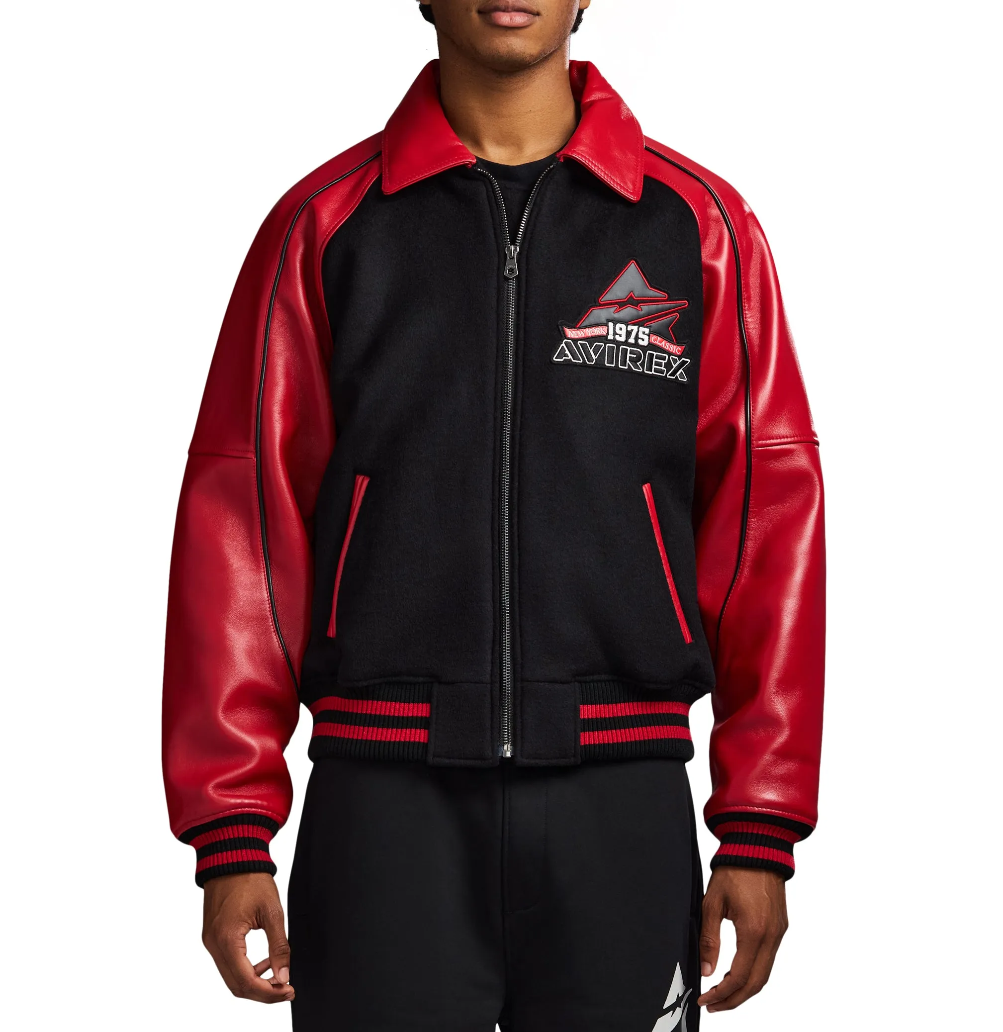 CLASSIC WOOL LEATHER VARSITY JACKET sold by Avirex product image thumbnail 3