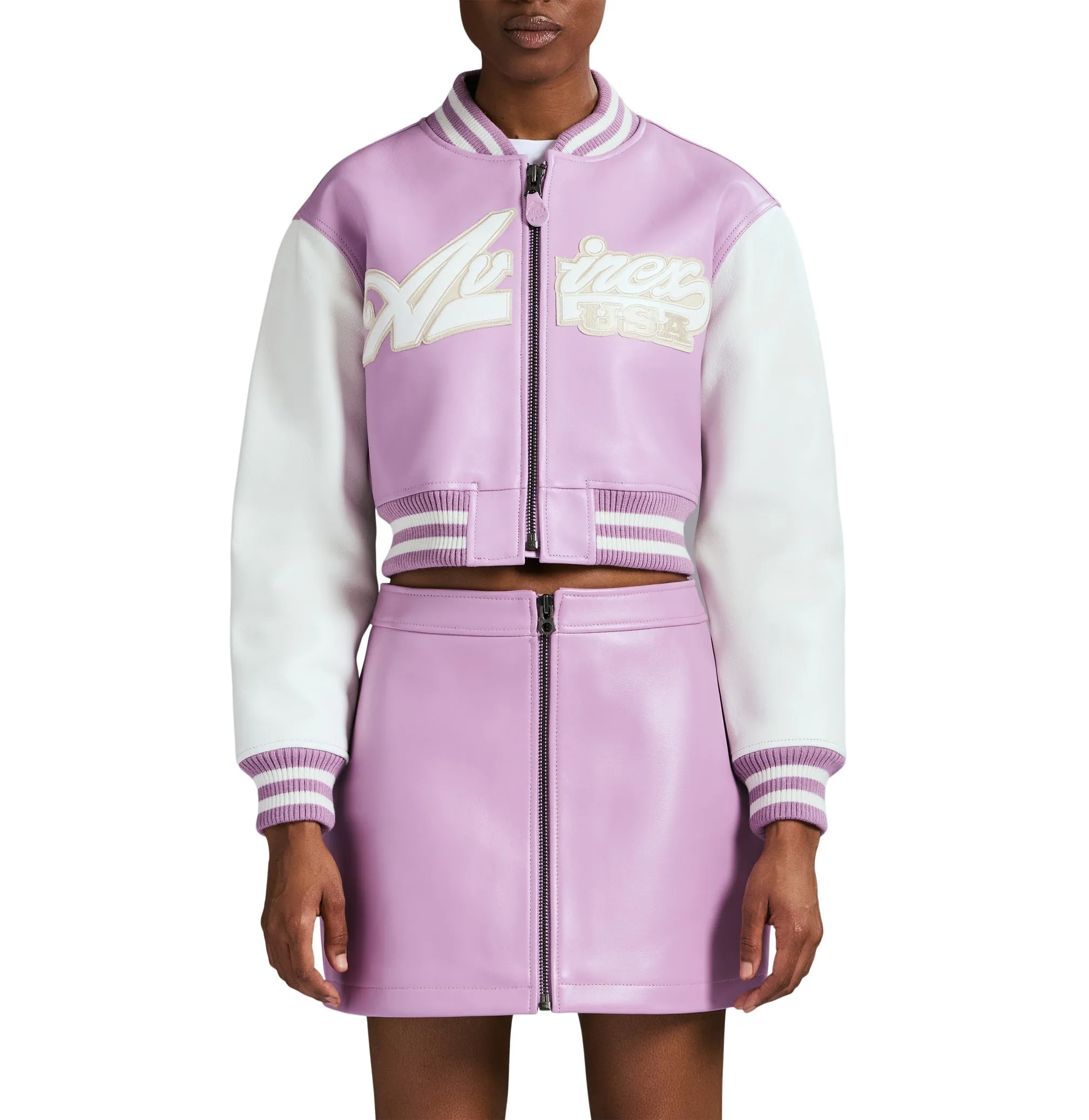 CROPPED SCRIPT JACKET sold by Avirex product image thumbnail 3