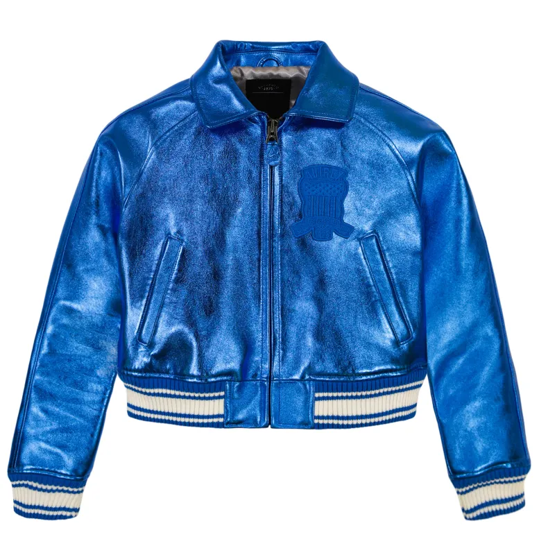 LIMITED EDITION CROPPED METALLIC ICON JACKET sold by Avirex