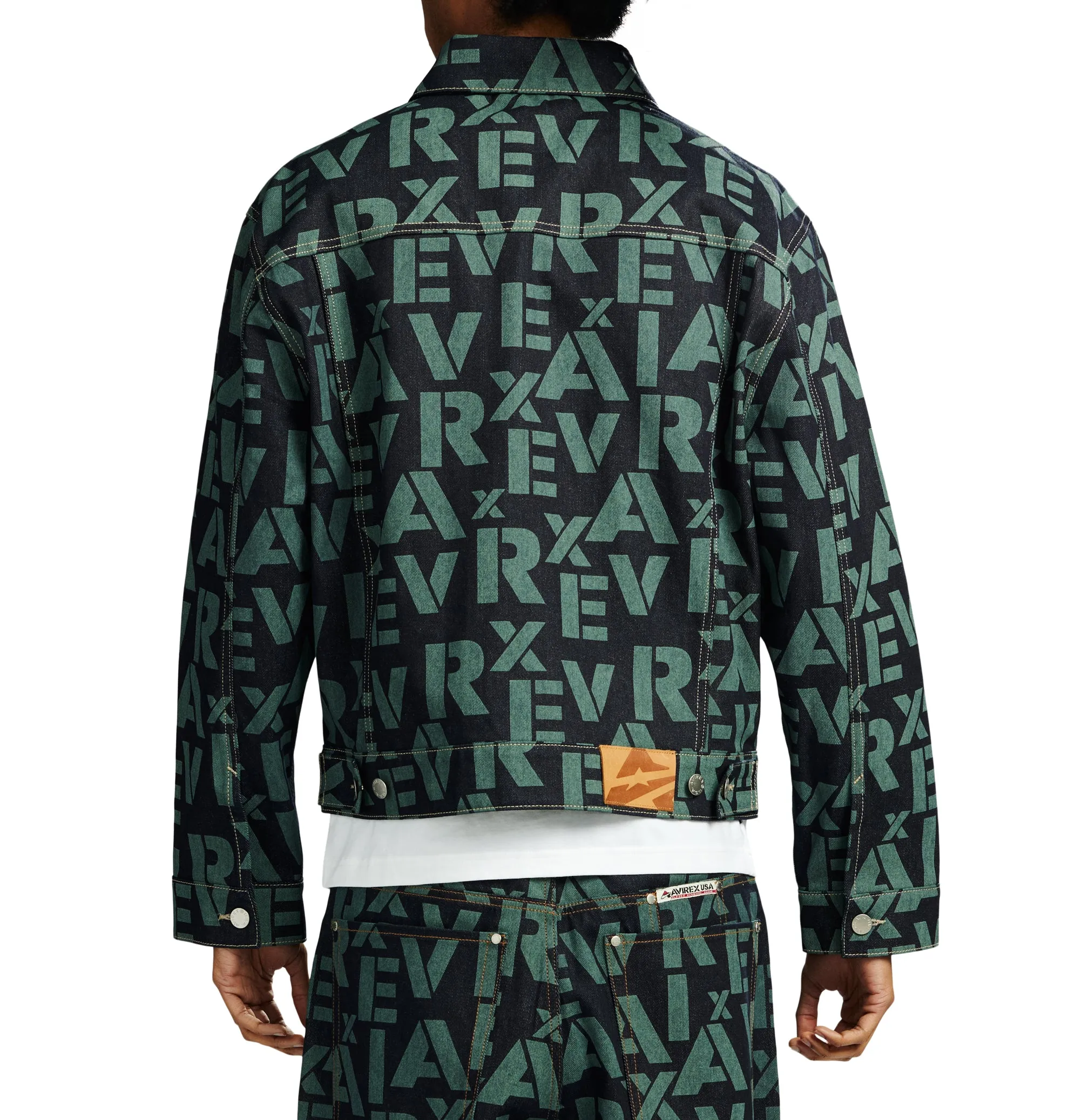 MONOGRAM DENIM JACKET sold by Avirex product image thumbnail 5