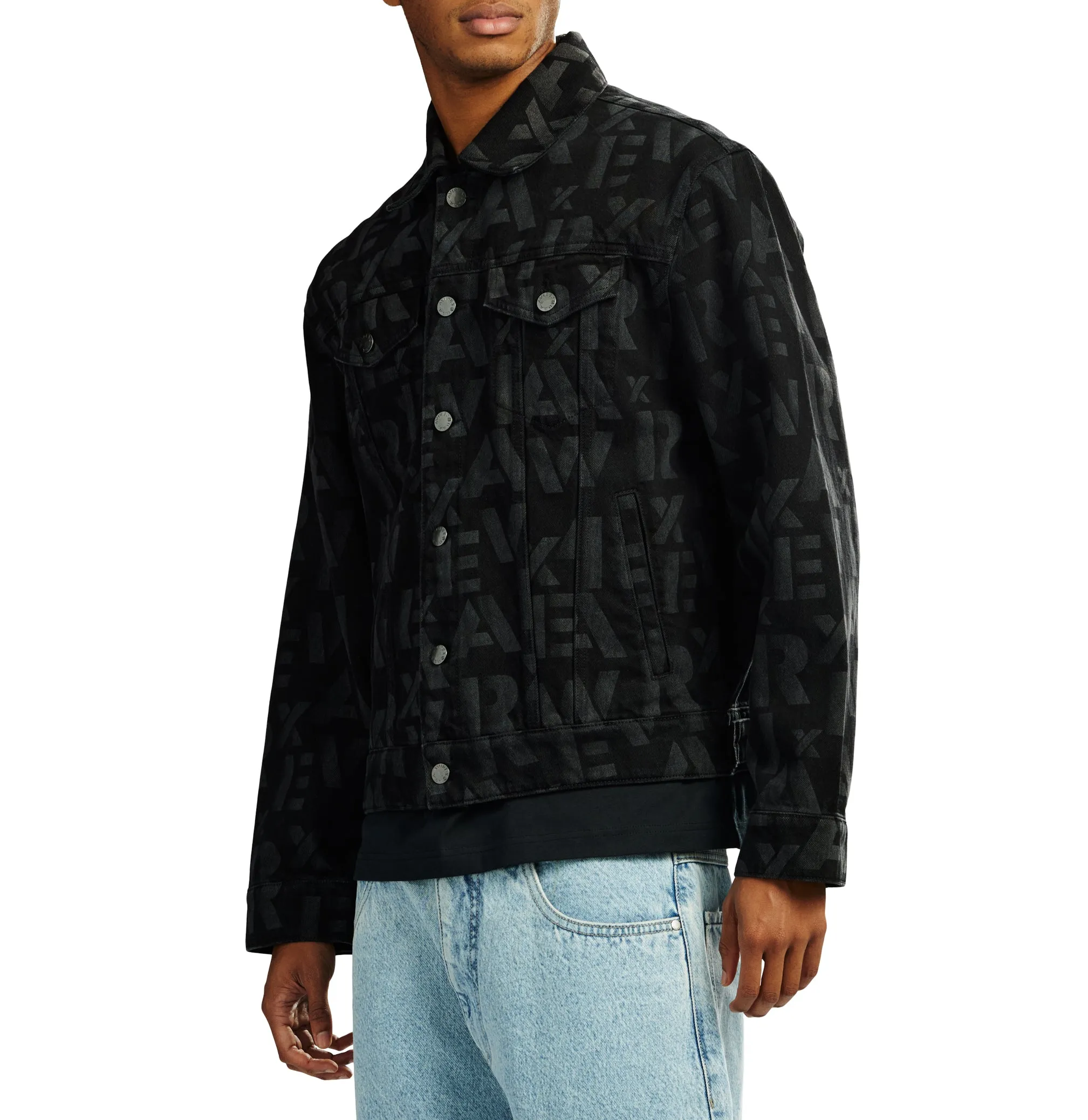 MONOGRAM DENIM JACKET sold by Avirex product image thumbnail 4