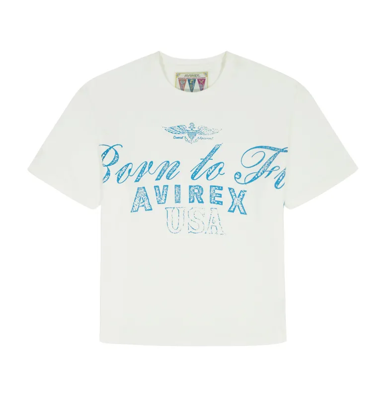 BORN TO FLY TEE made by Avirex