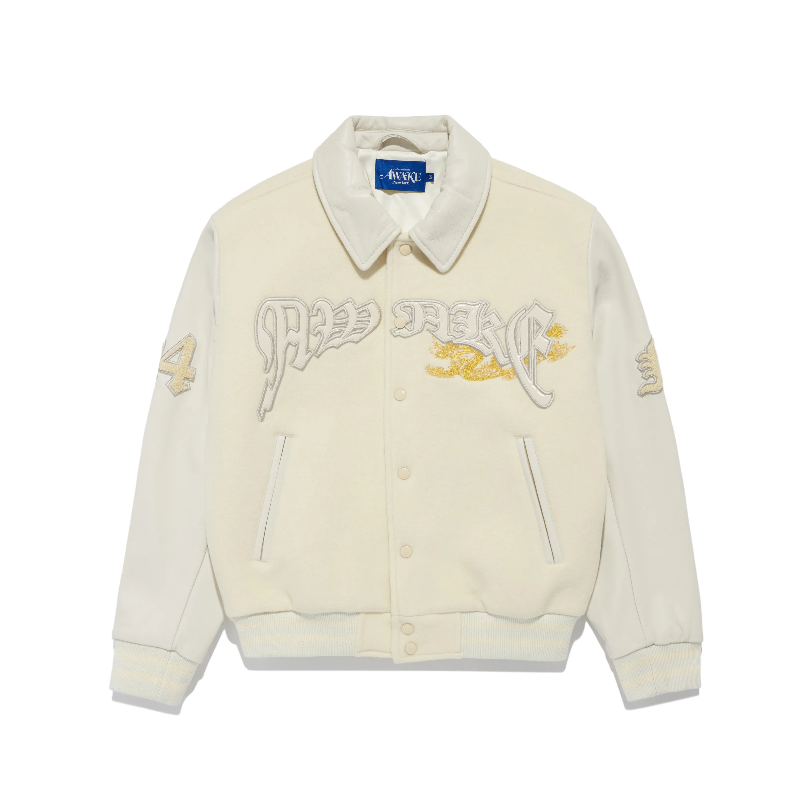 Dragon Embroidered Varsity Jacket sold by Awake