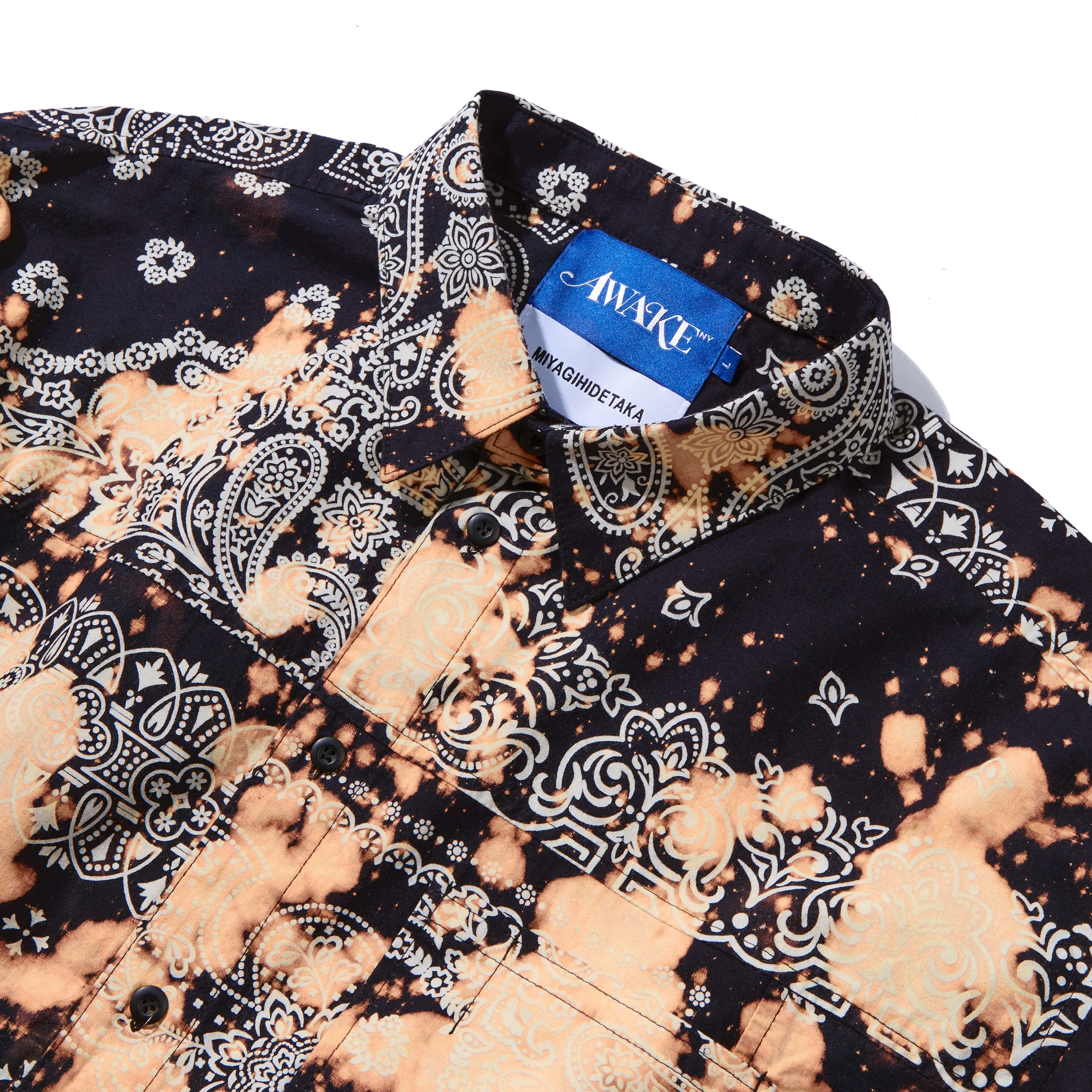 Awake NY & MIYAGIHIDETAKA Bleached Bandana Shirt sold by Awake product image thumbnail 3