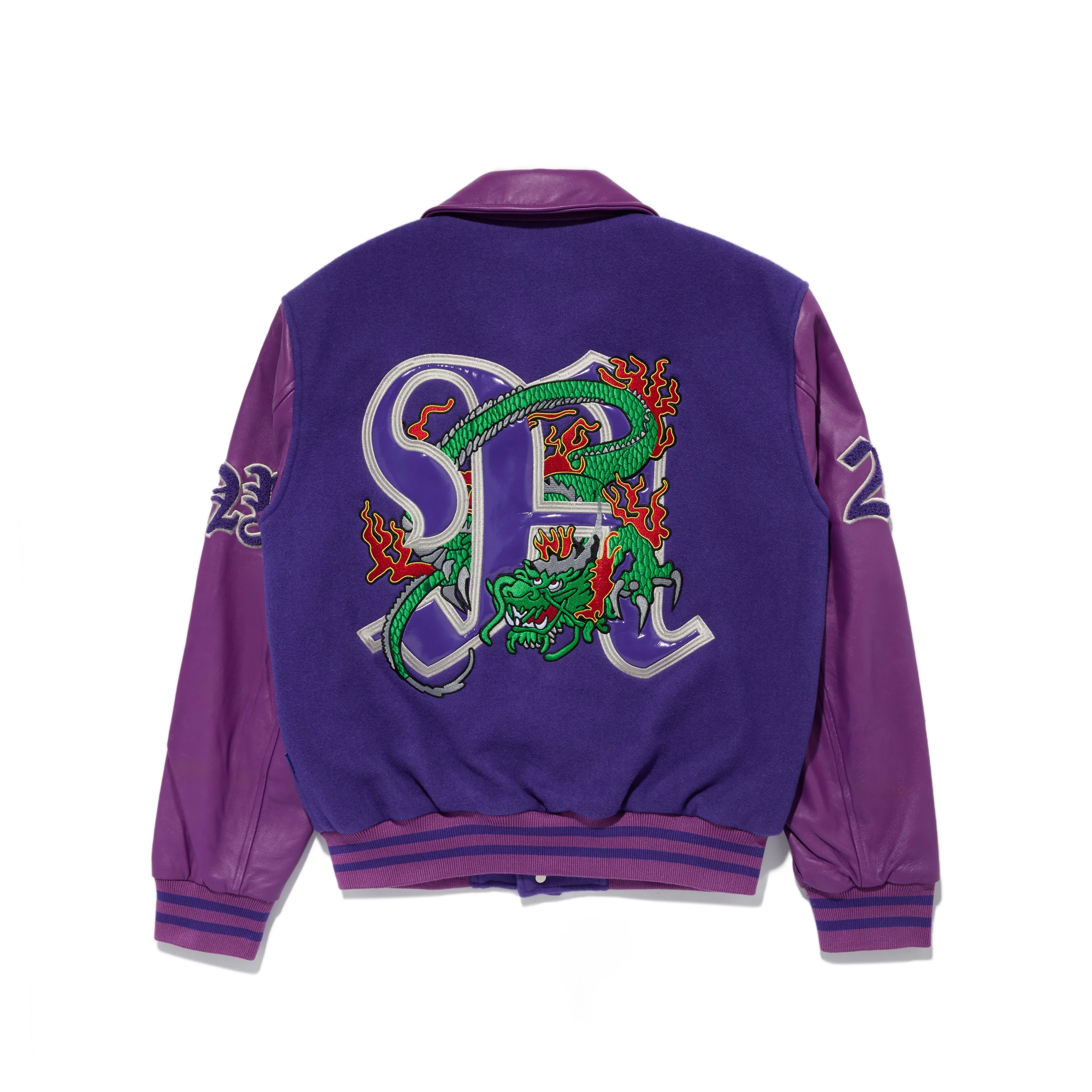 Dragon Embroidered Varsity Jacket sold by Awake product image thumbnail 2