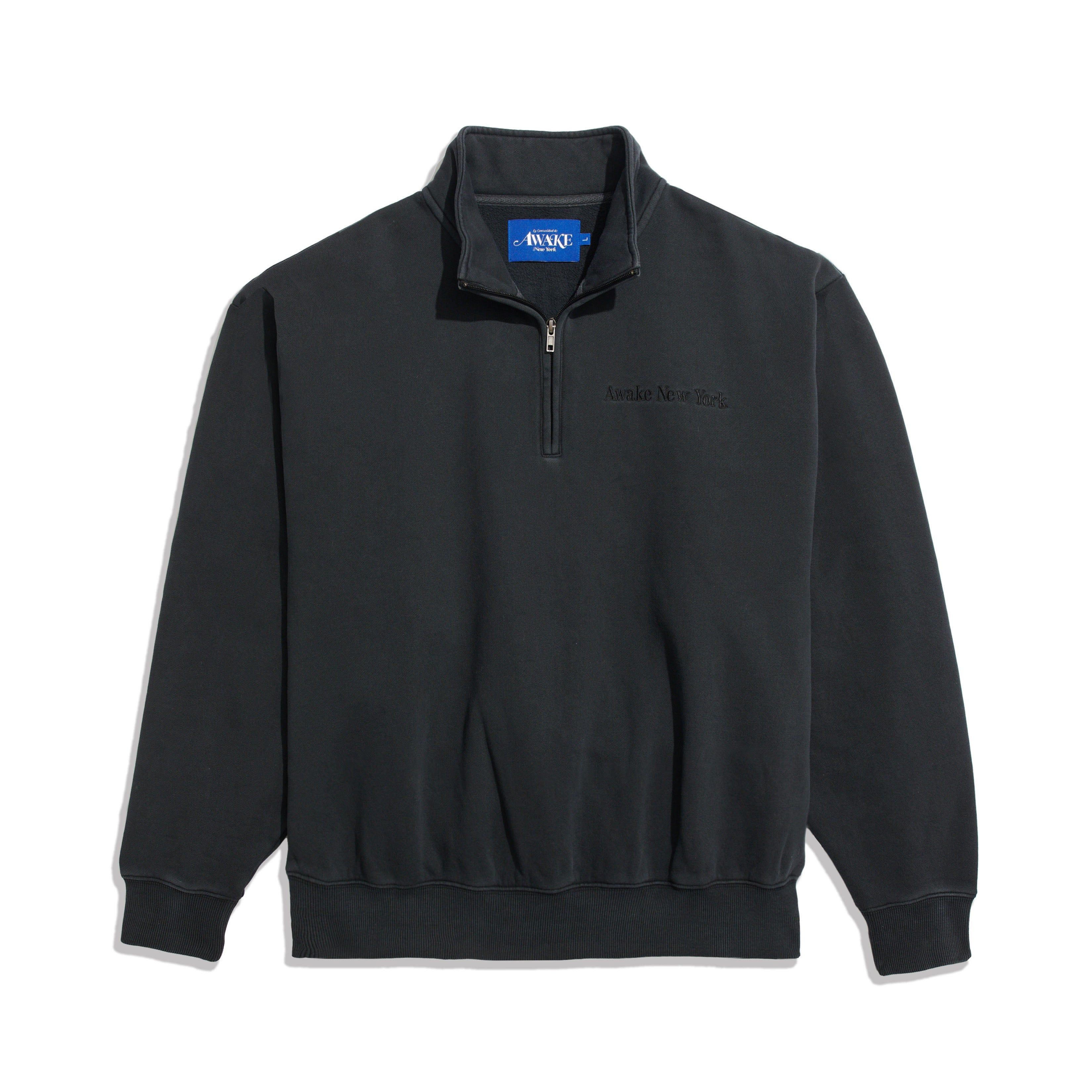 Embroidered Logo Quarter Zip Sweatshirt sold by Awake