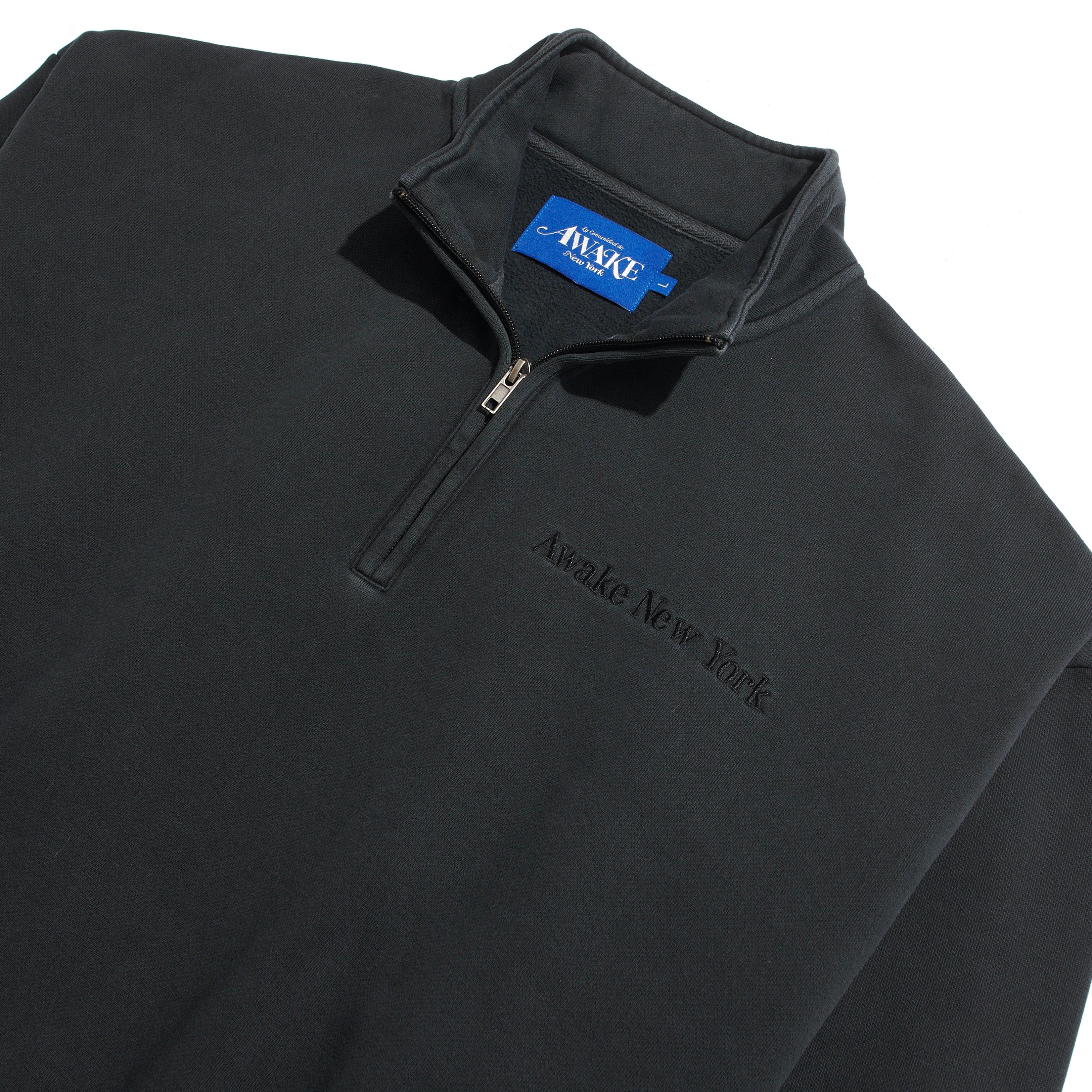 Embroidered Logo Quarter Zip Sweatshirt sold by Awake product image thumbnail 2
