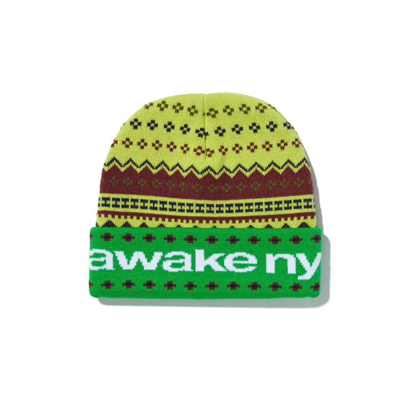 Intarsia Knit Beanie sold by Awake