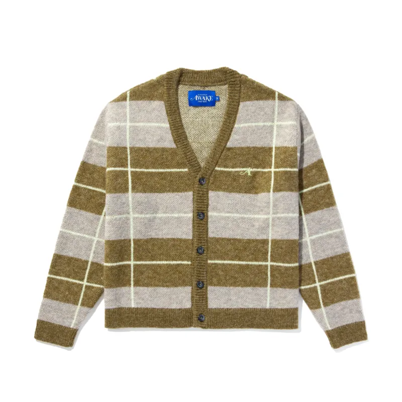 Windowpane Mohair Cardigan made by Awake