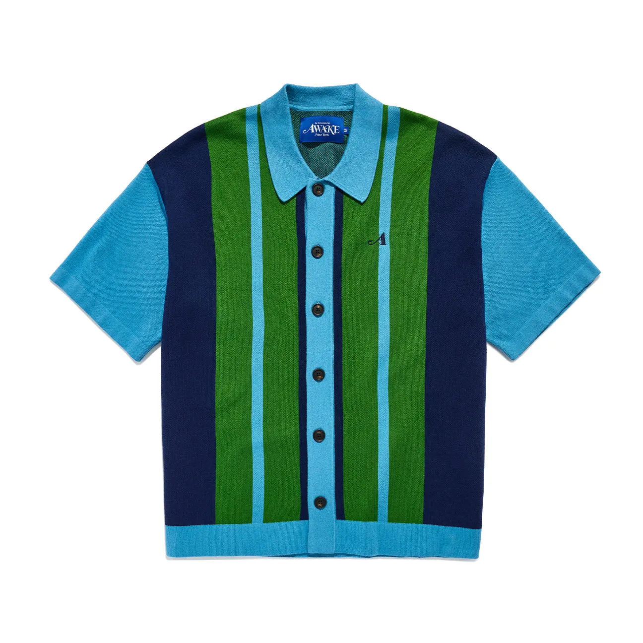 Contrast Embroidered S/S Cardigan sold by Awake