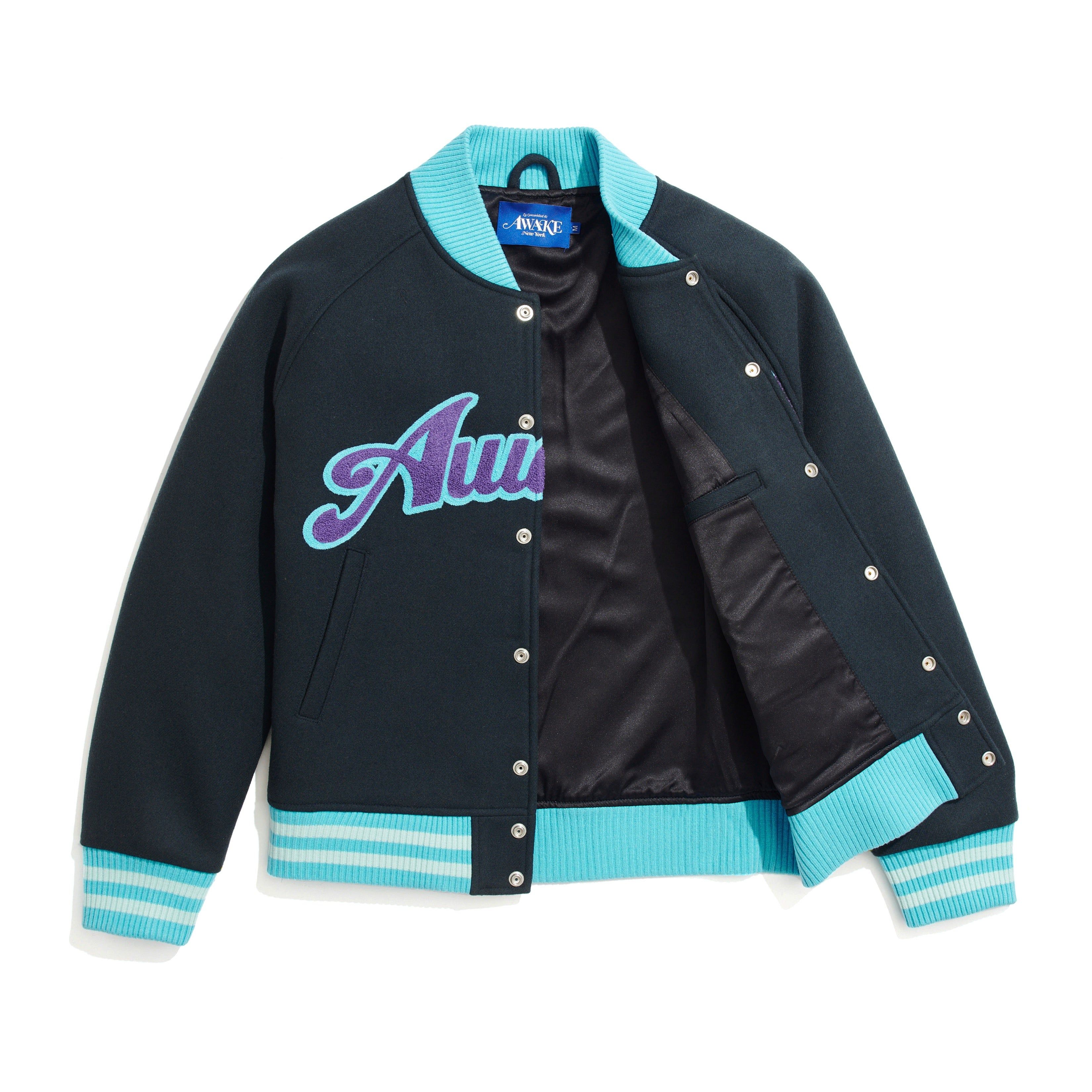 Chenille Embroidered Logo Varsity Jacket sold by Awake product image thumbnail 3