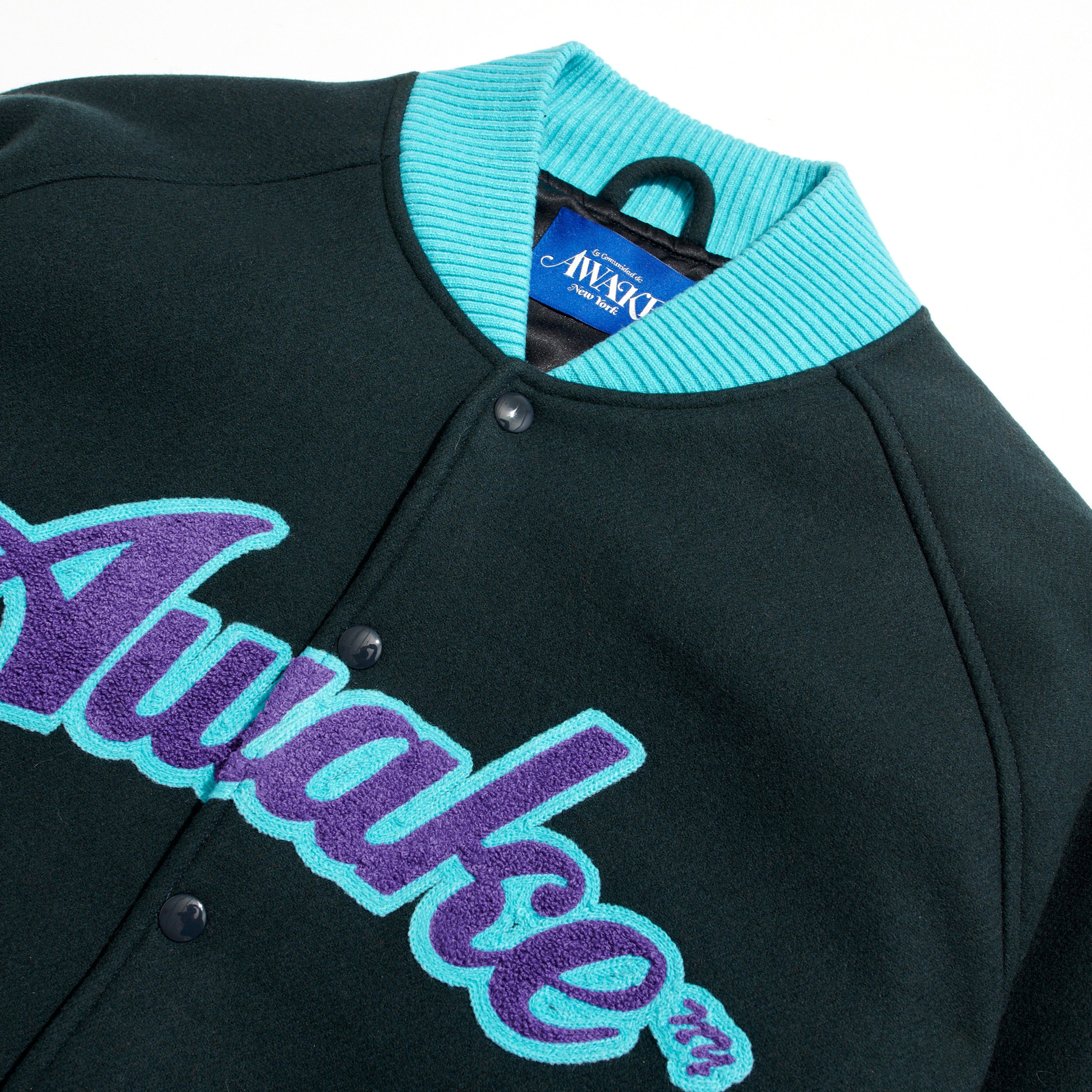 Chenille Embroidered Logo Varsity Jacket sold by Awake product image thumbnail 4