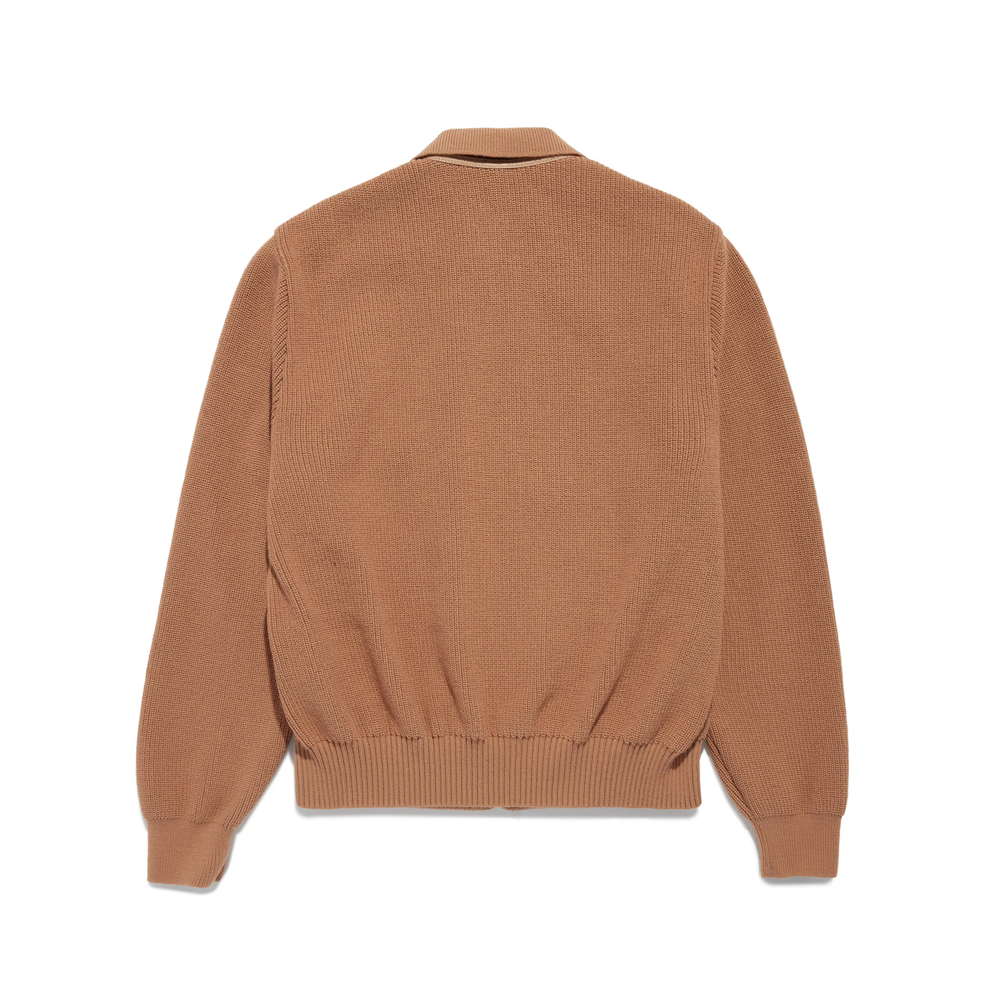 Checkered Leather & Suede Knit Zip Jacket sold by Awake product image thumbnail 2