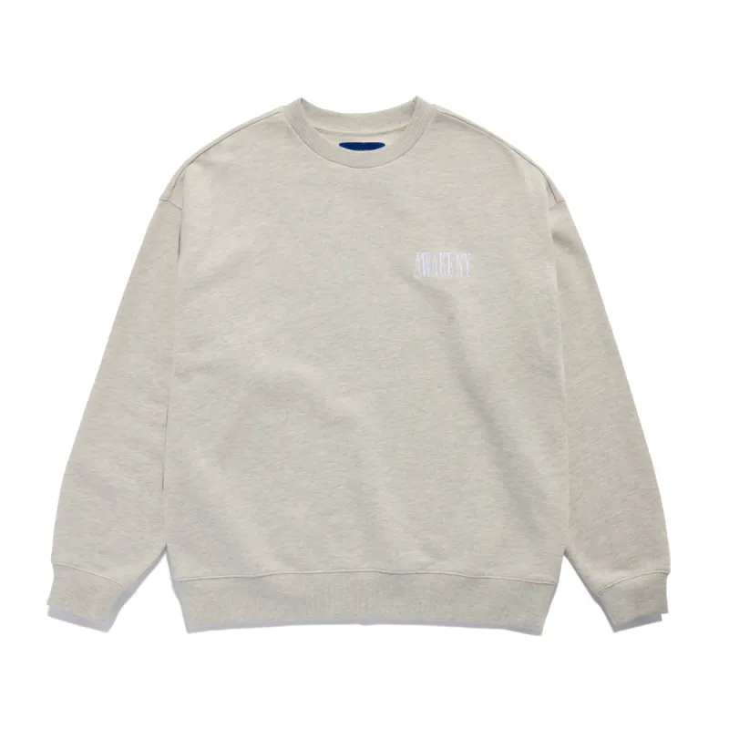 Spire Logo Embroidered Crewneck made by Awake