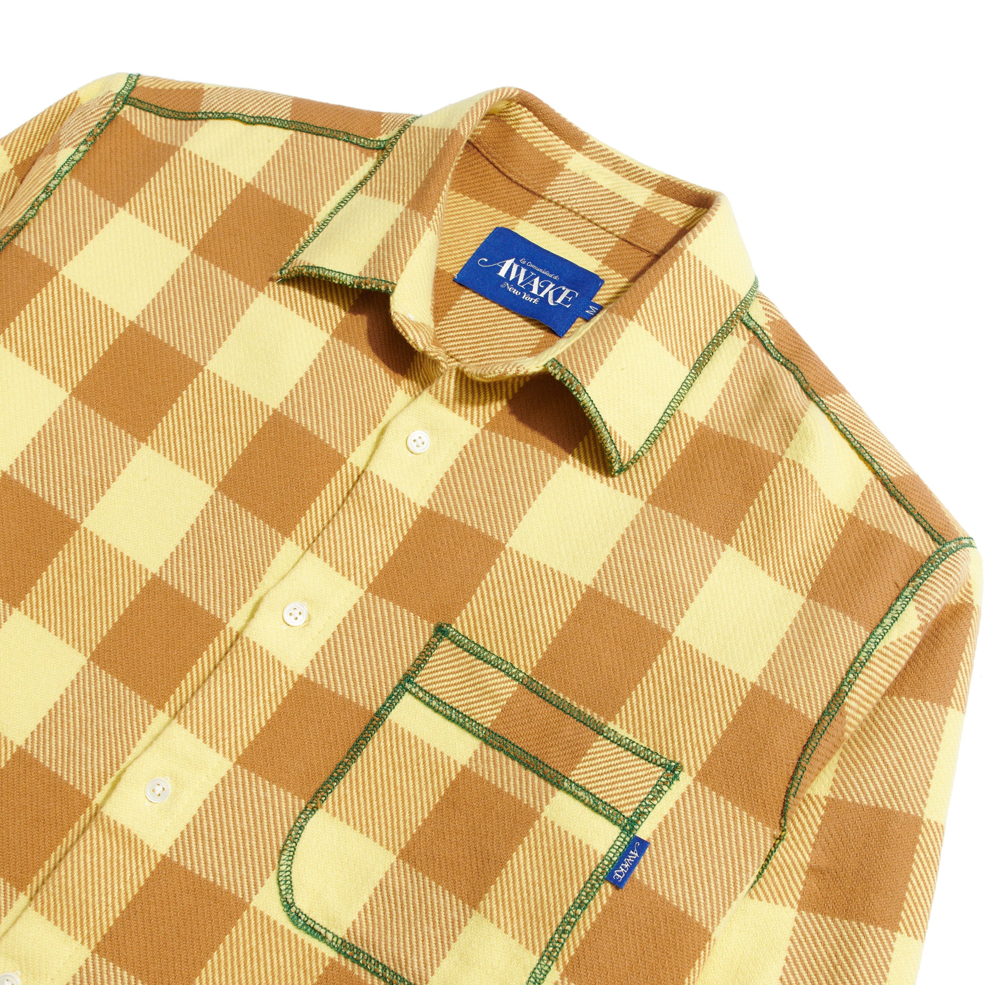 Contrast Stitch Flannel sold by Awake product image thumbnail 3