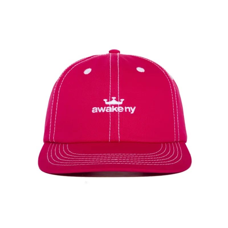 Contrast Stitch Crown Logo 6-Panel Hat sold by Awake