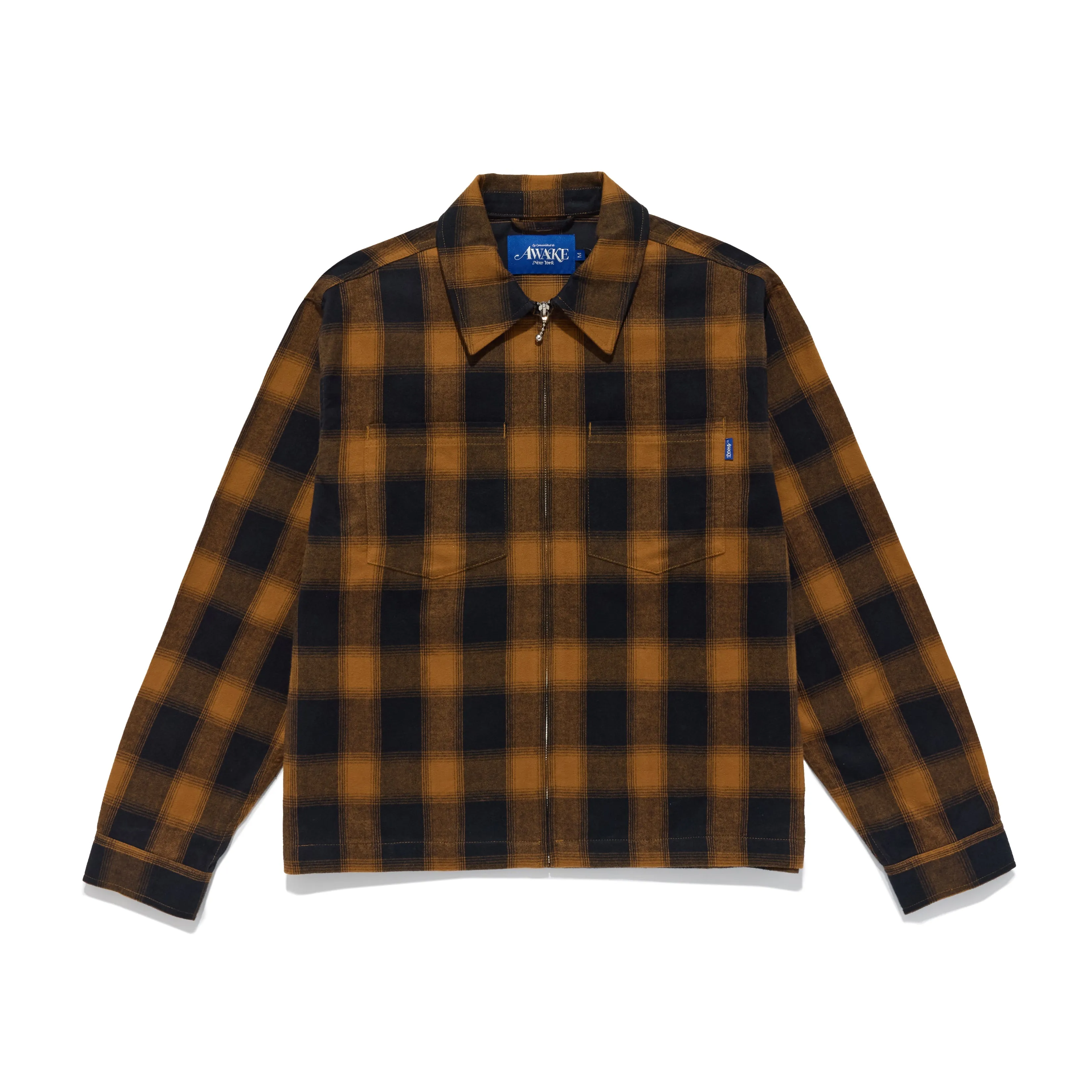 Brushed Cotton Flannel Shirt Jacket sold by Awake
