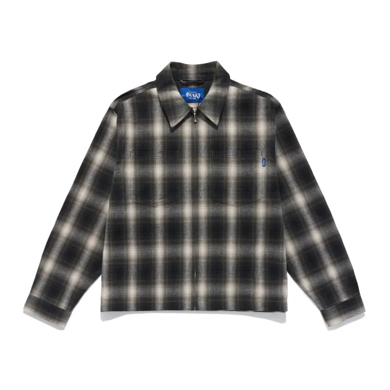 Brushed Cotton Flannel Shirt Jacket sold by Awake