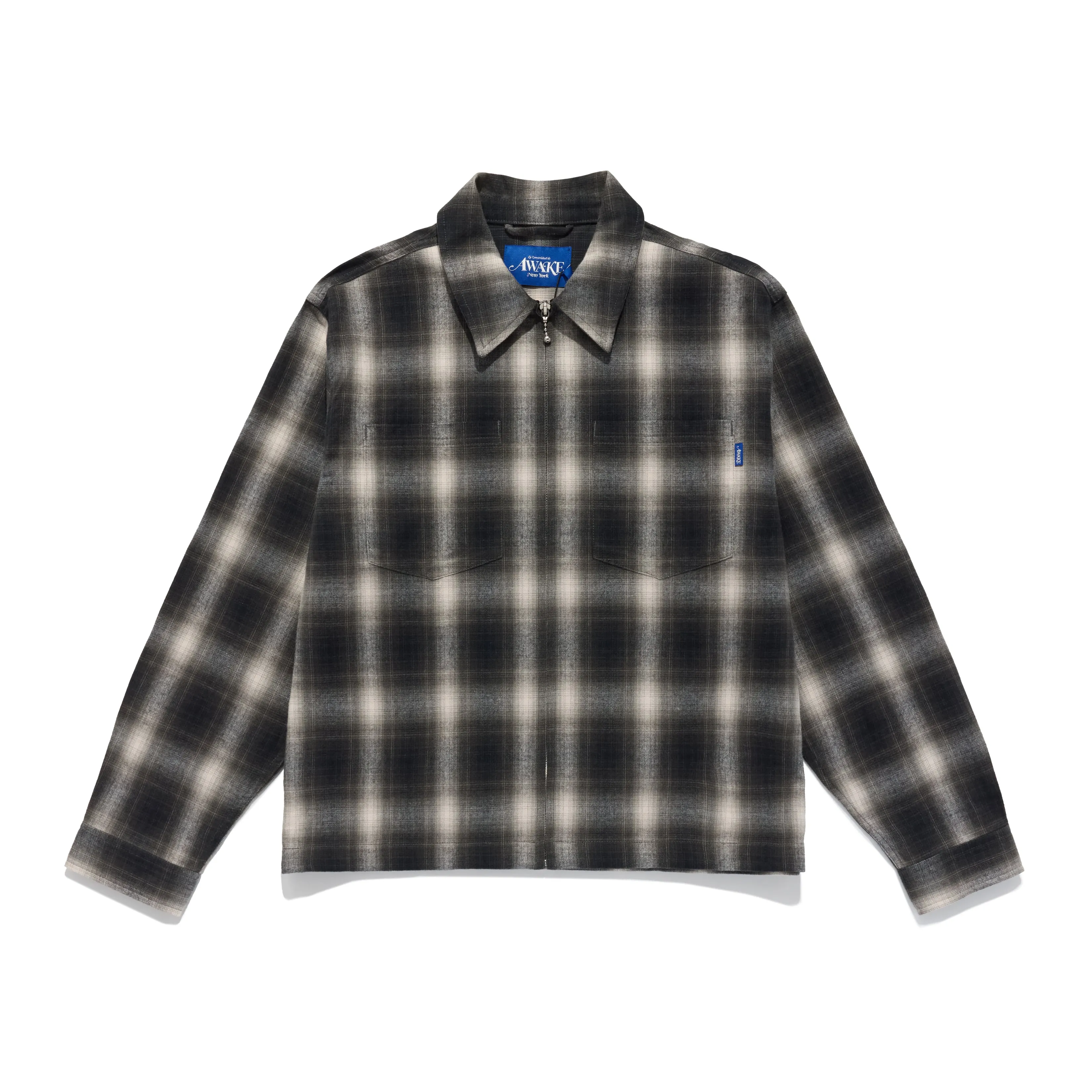 Brushed Cotton Flannel Shirt Jacket sold by Awake