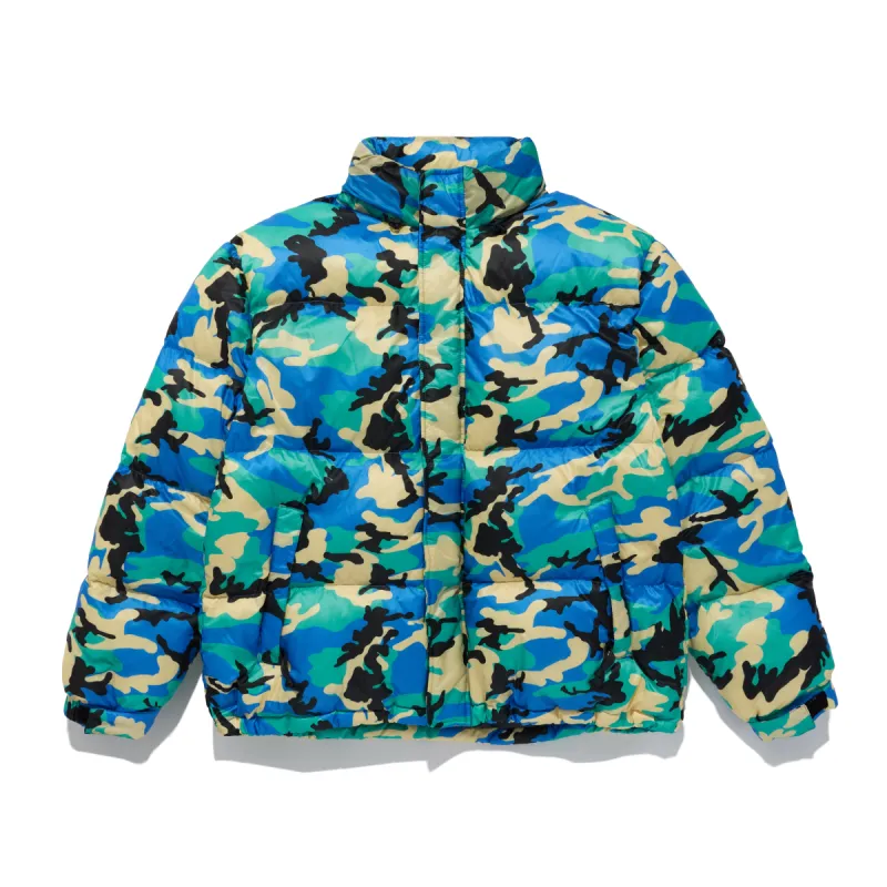 Digi Camo Nylon Puffer Jacket made by Awake