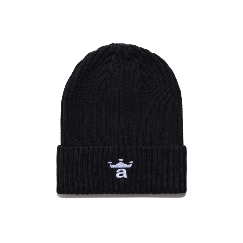 Crown "a" Cable Beanie sold by Awake