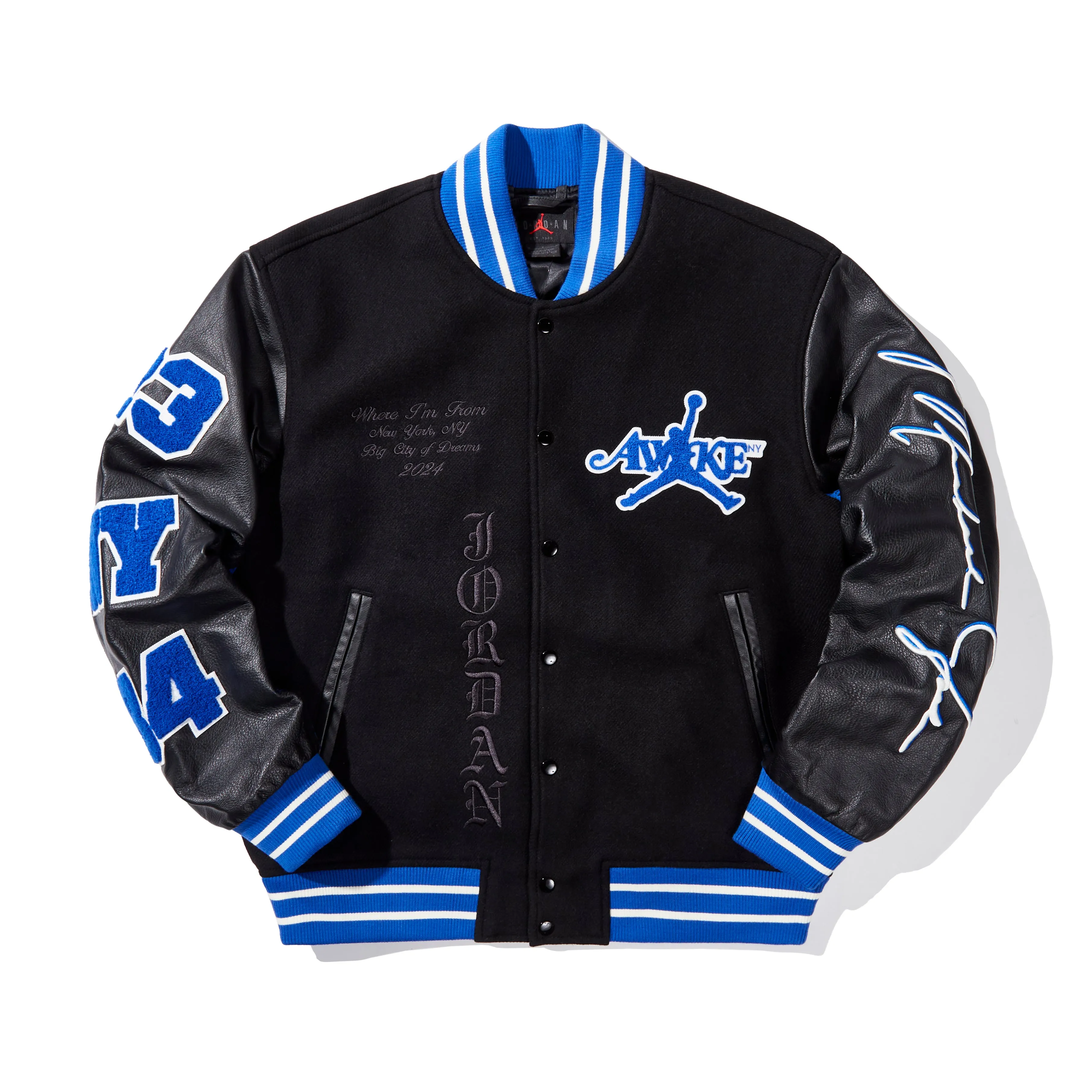 Jordan & Awake NY Varsity Jacket sold by Awake