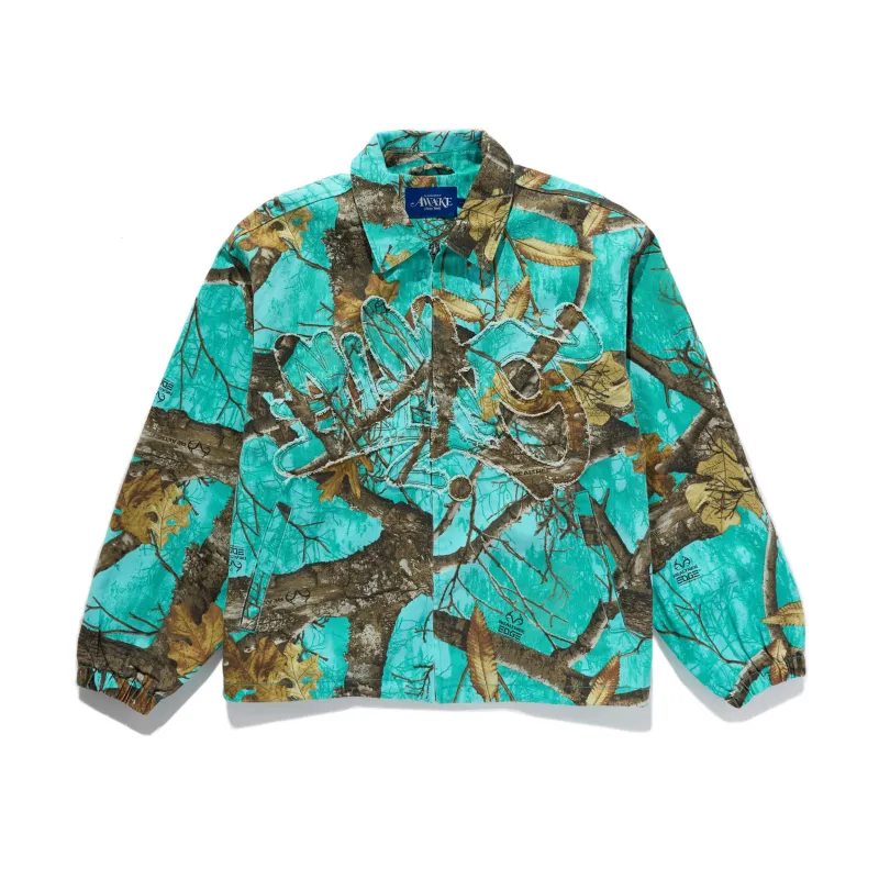Frayed Script Coaches Jacket sold by Awake