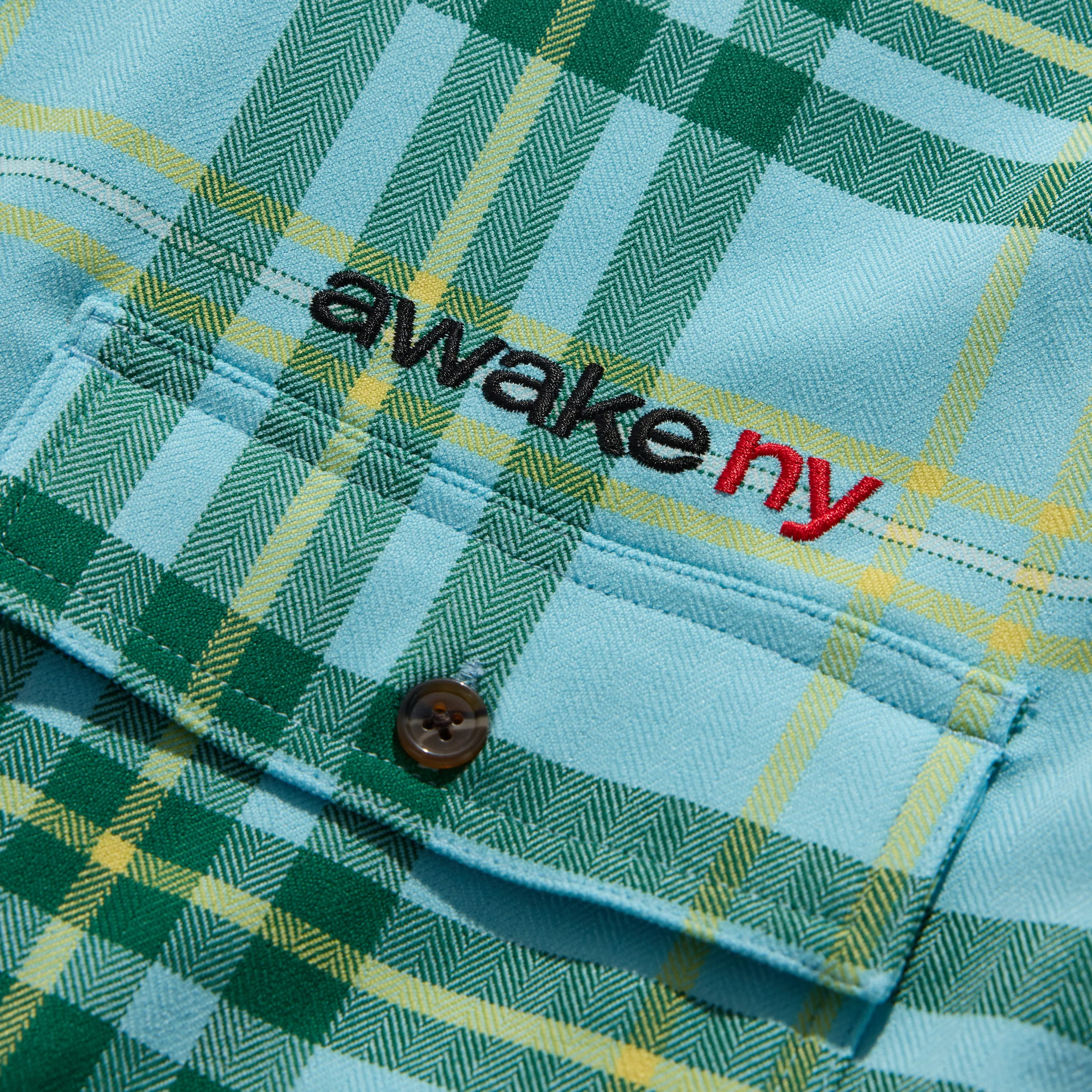 Plaid Flannel Zip-up Shirt sold by Awake product image thumbnail 3