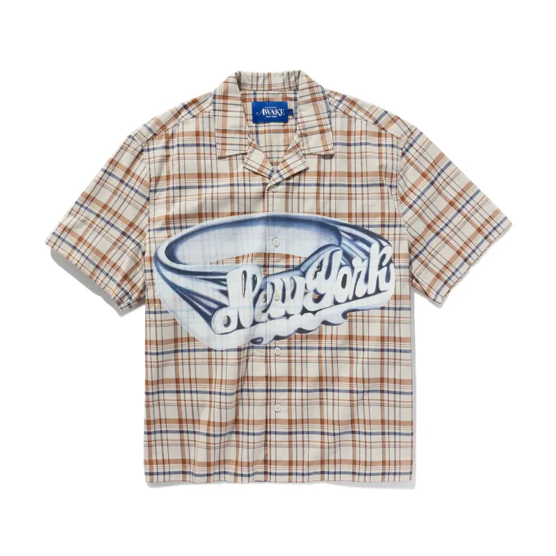 Printed "New York" Camp Collar Shirt sold by Awake