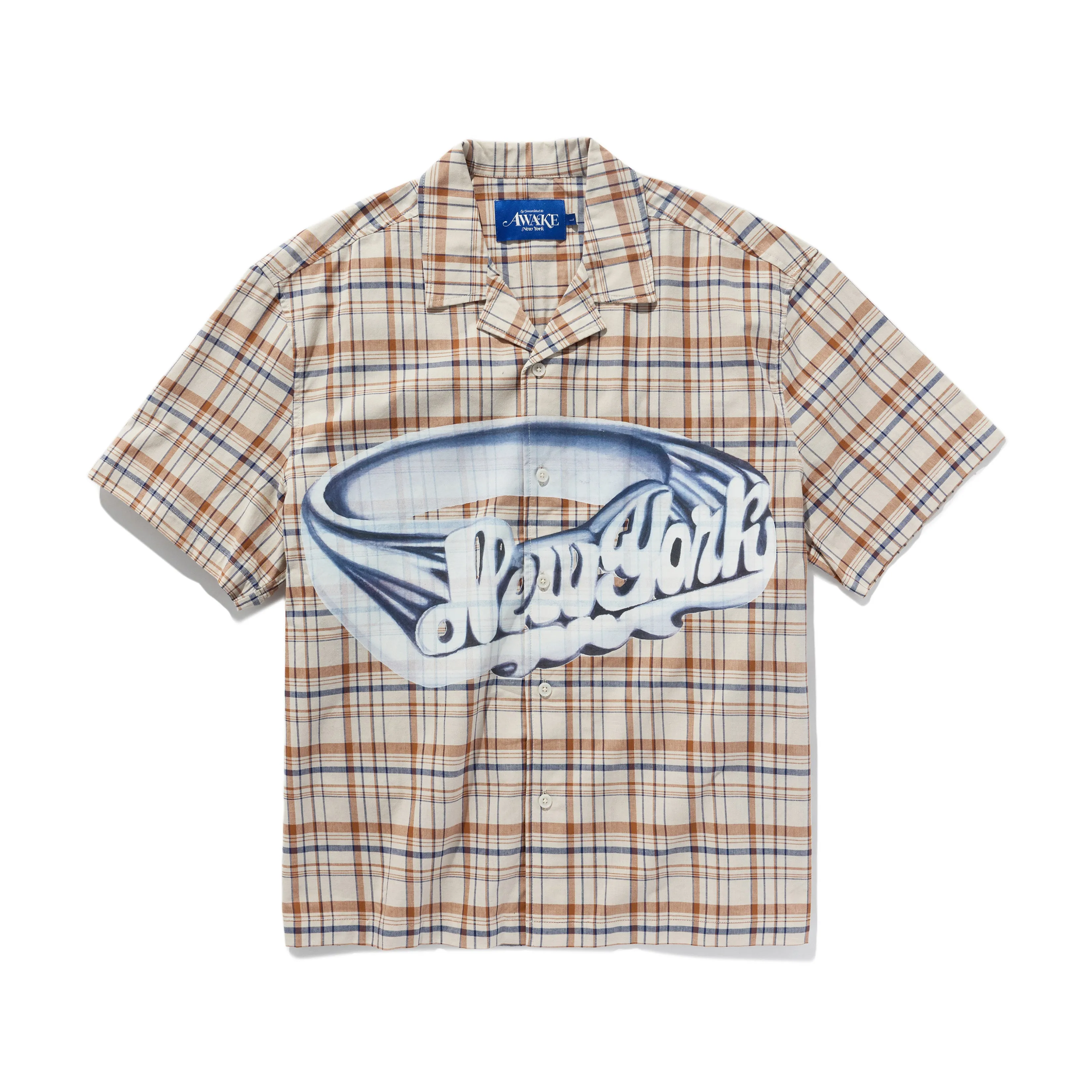 Printed "New York" Camp Collar Shirt sold by Awake