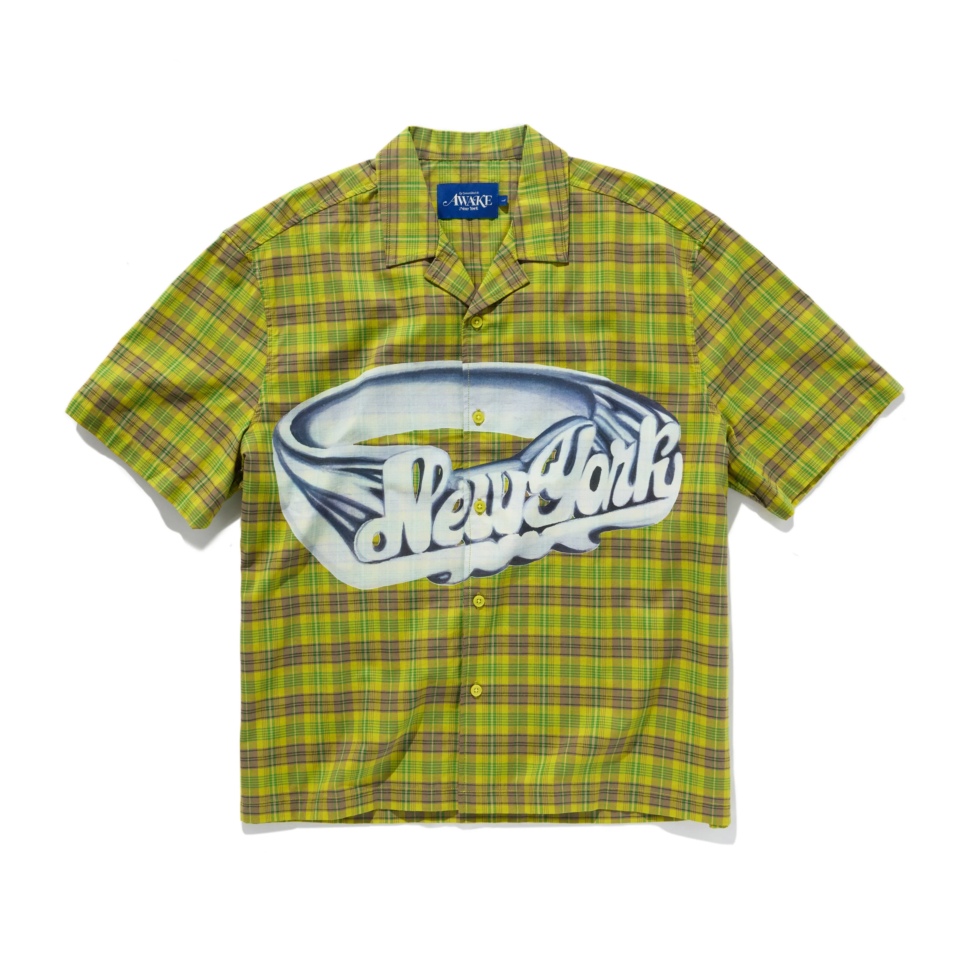 Printed "New York" Camp Collar Shirt sold by Awake