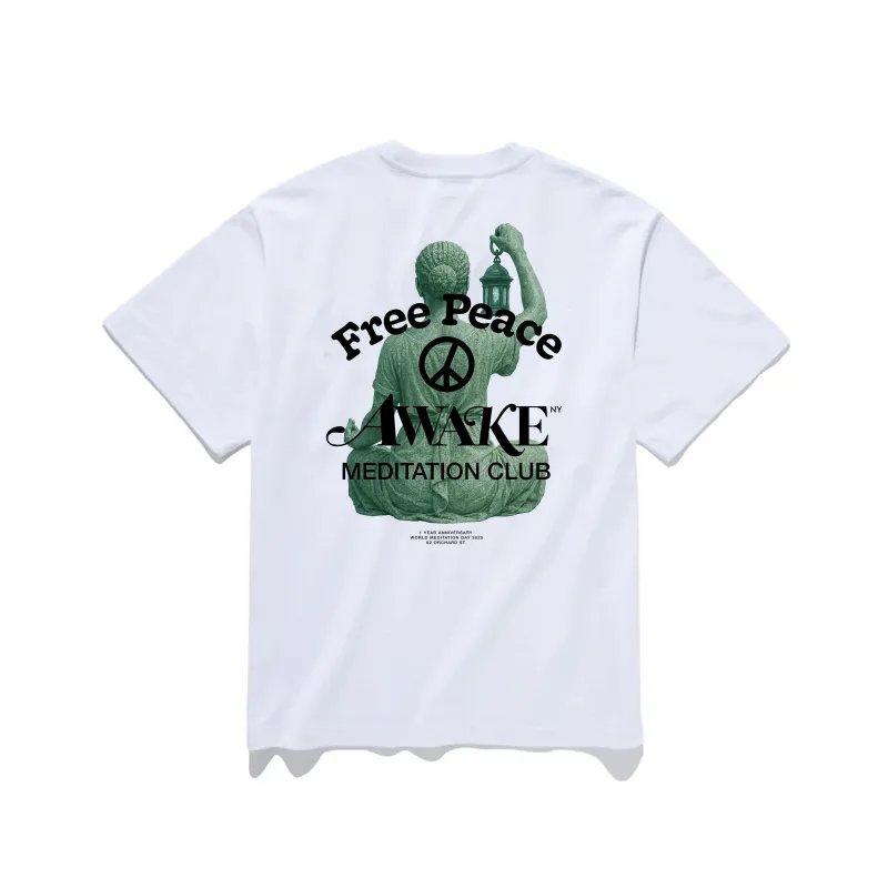 Free Peace Meditation Anniversary Tee sold by Awake