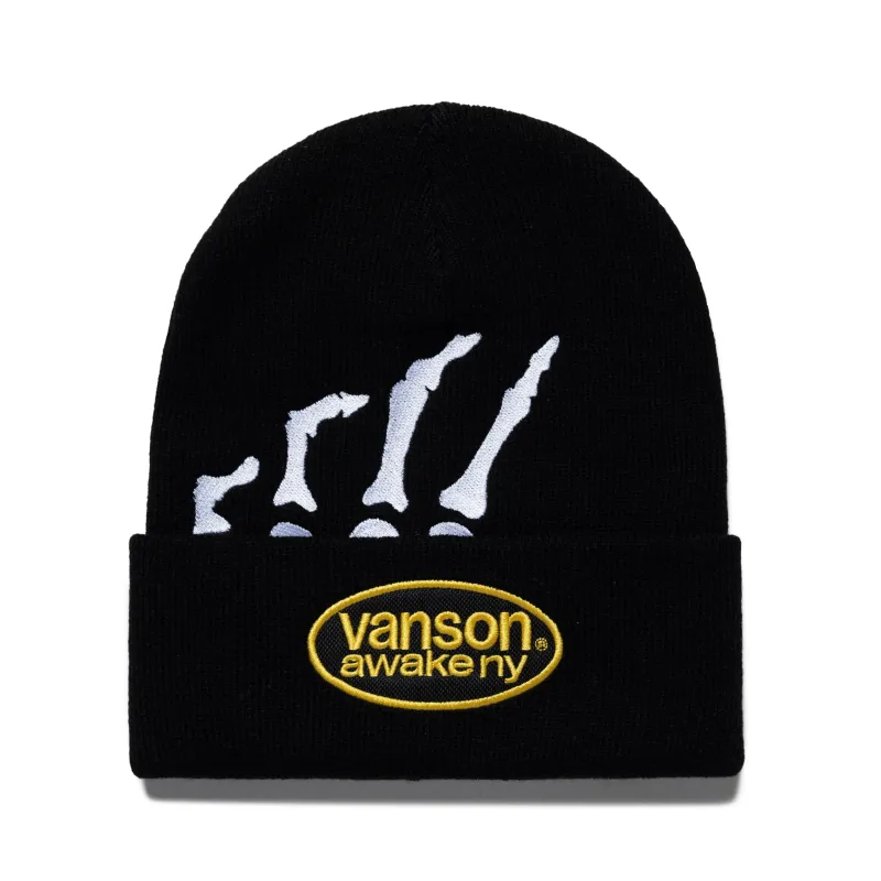 Vanson Skeleton Beanie sold by Awake