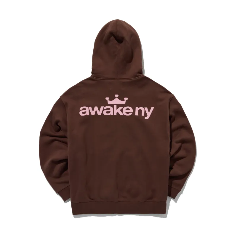 Crown Logo Full Zip Hoodie sold by Awake