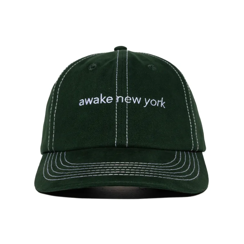 Contrast Stitch 6 Panel Hat sold by Awake