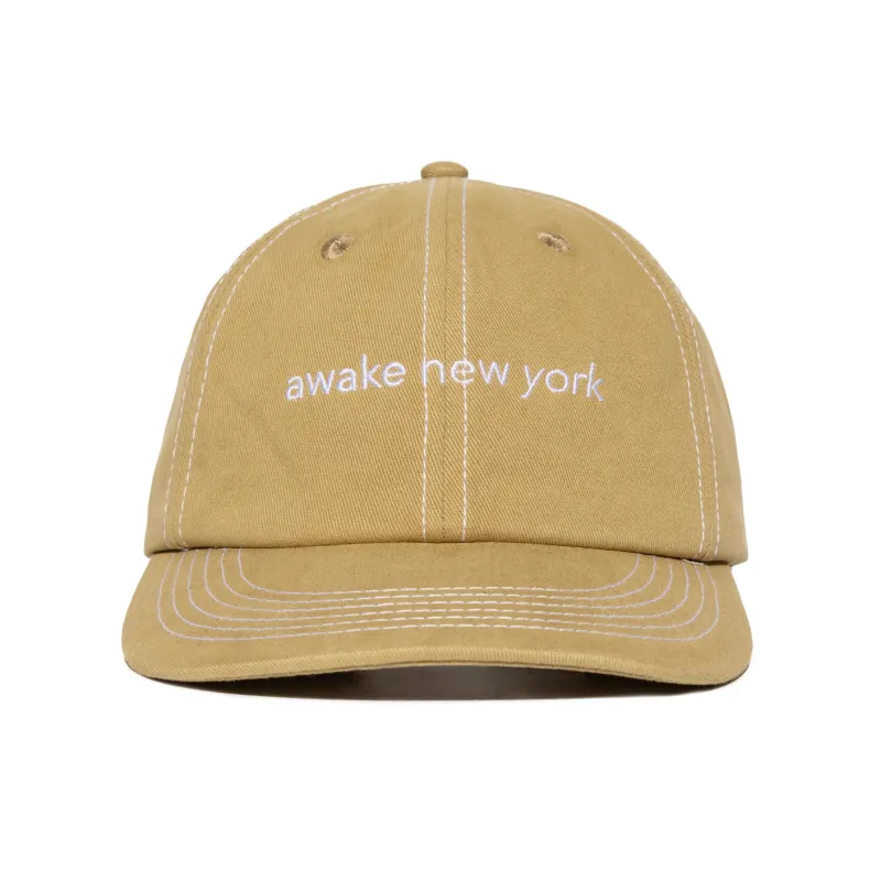 Contrast Stitch 6 Panel Hat sold by Awake