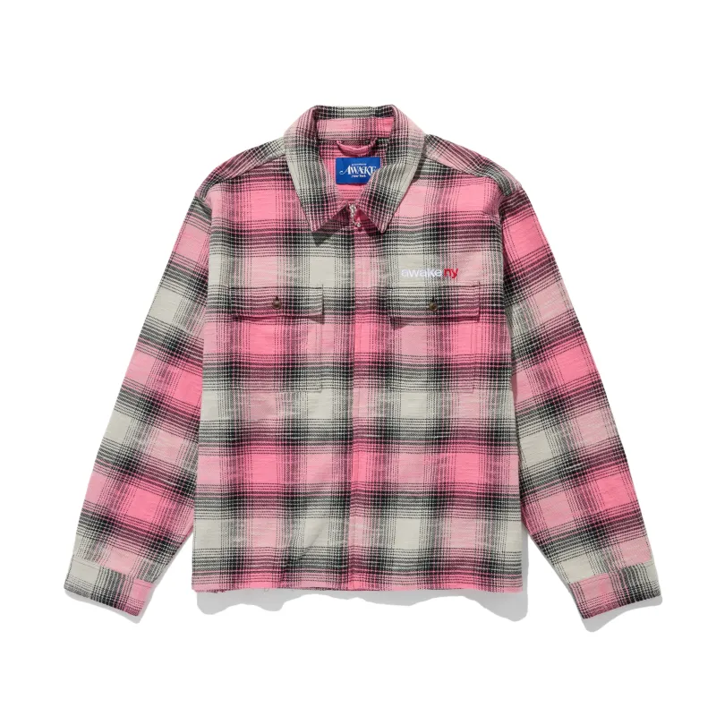 Flannel Zip Shirt sold by Awake