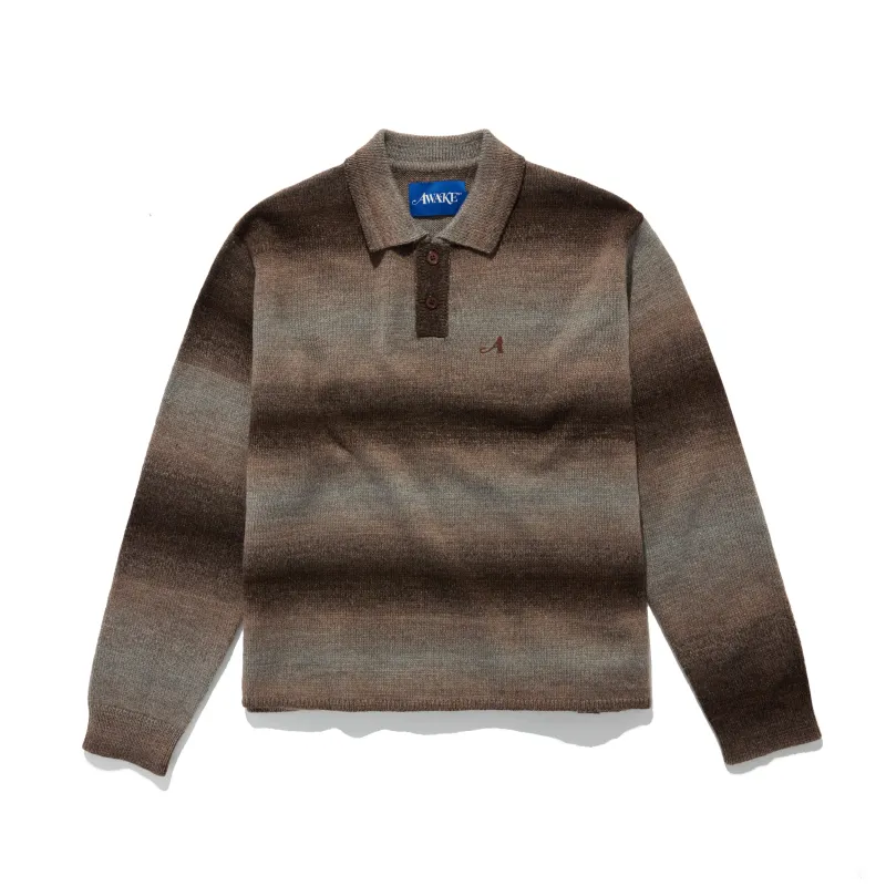 Gradient Knit Polo sold by Awake