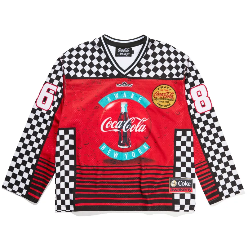 AWAKE NY x Coca-Cola "Ice Cold" Hockey Jersey sold by Awake