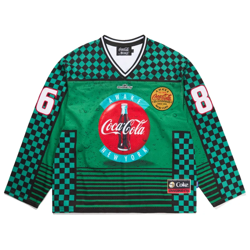 AWAKE NY x Coca-Cola "Ice Cold" Hockey Jersey made by Awake