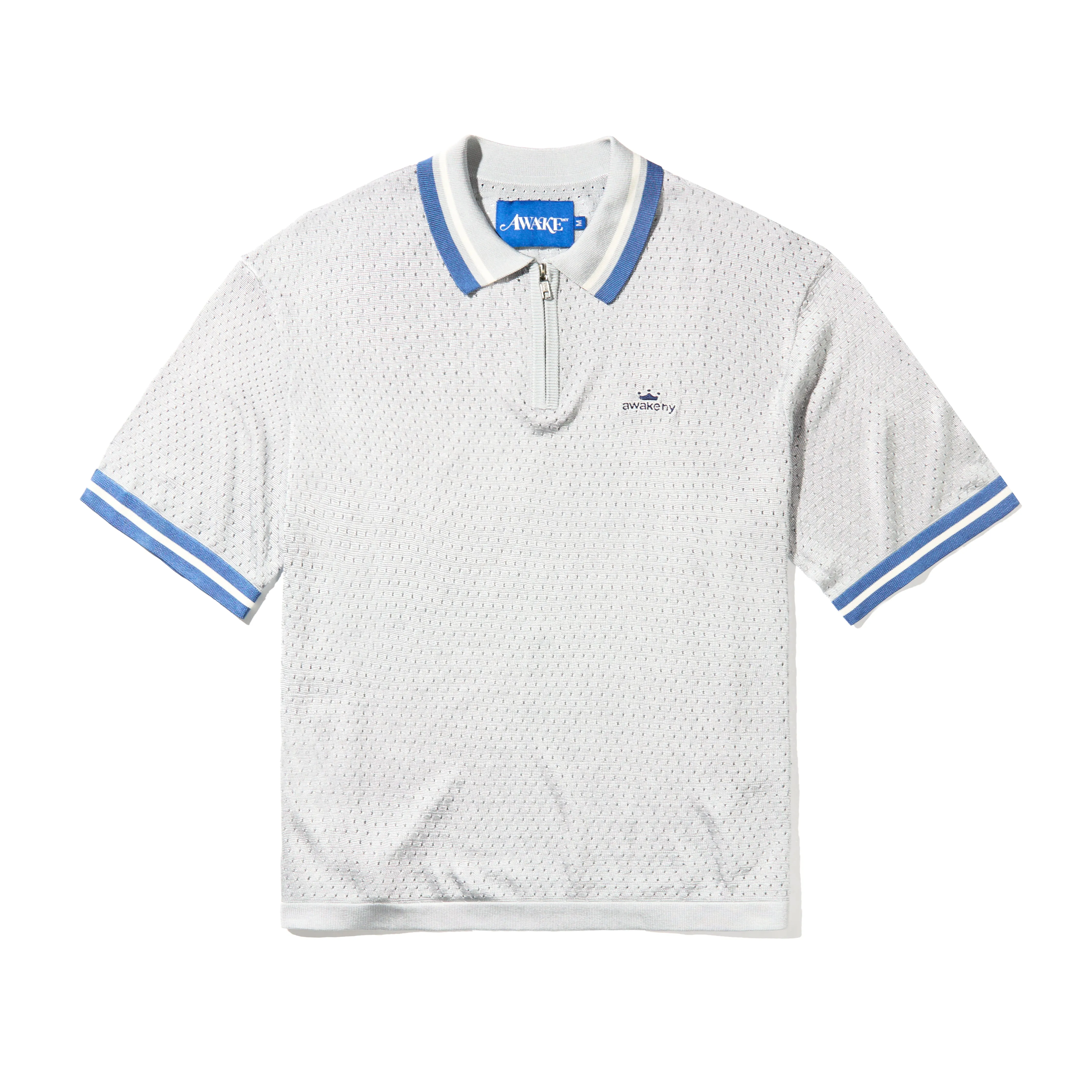 Mesh Zip Polo sold by Awake